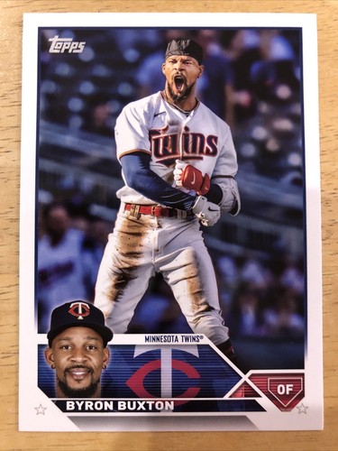 バイロン・バクストンByron Buxton /25シリ 直筆サイン 2023 Topps Series 1 #25 Byron Buxton - Minnesota Twins BASE