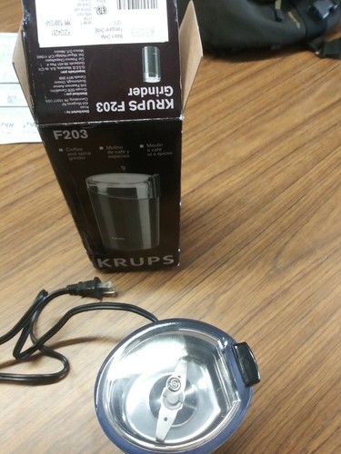 Krups F203 NEW Electric Coffee Grinder - Black  D2
