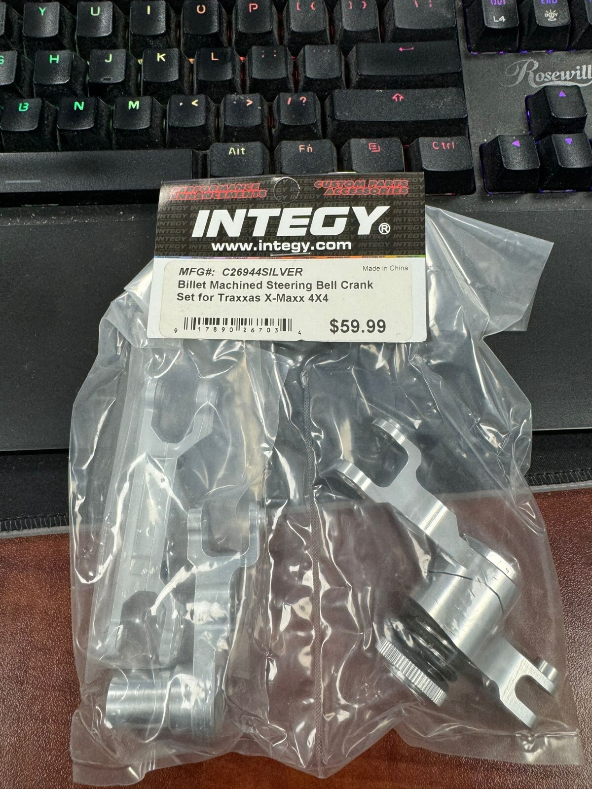 ☆ bell☆ Integy C26944SILVER CNC Steering Bell Crank Set Designed for