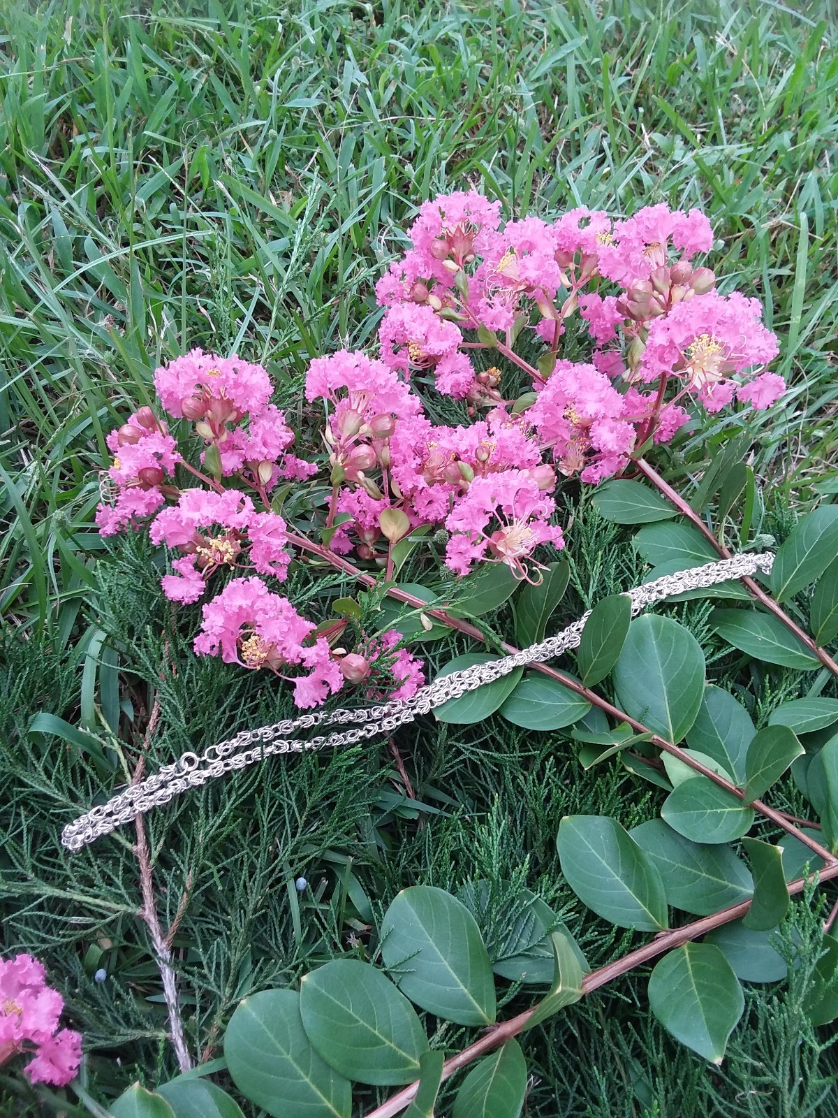 Sterling Silver hollow Filigree design necklace
