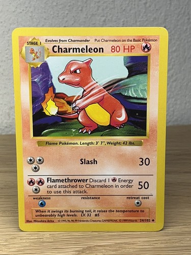 Charmeleon 1st edition（shadow less 1999 Pokemon 1st Edition Shadowless Charmeleon #24 PSA 8 | eBay