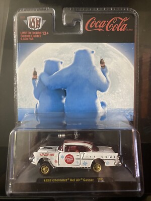M2 Machines Coca-Cola 1955 Chevrolet Bel Air Gasser Limited Edition SK04 21-36