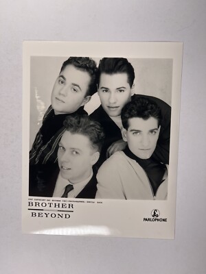 Brother Beyond Foto Original Schwarz Weiß Parlophone Presse Promotion 1987