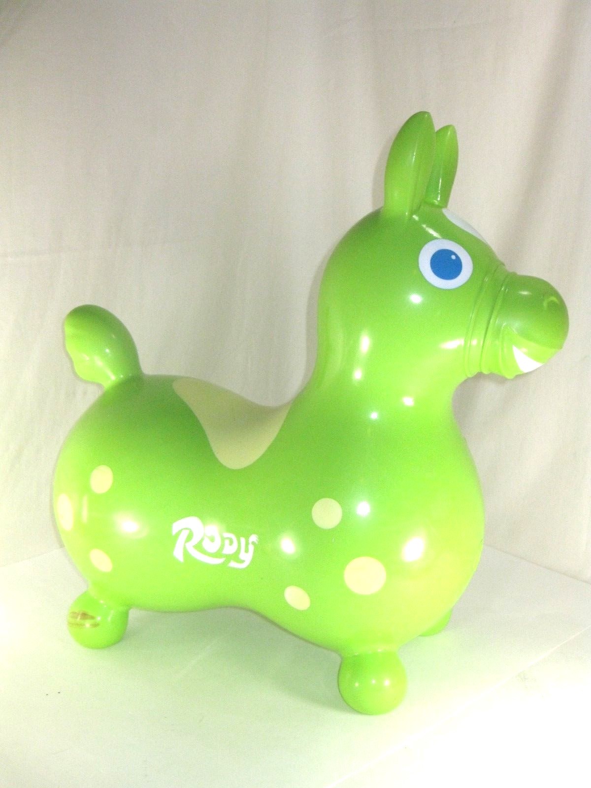 Rody Horse Child's Bounce and Ride Lime Green Ledroplastic f/ Physical Therapy