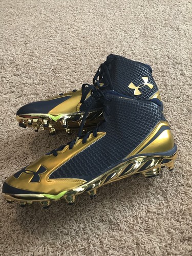 Notre Dame Irish Football Under Armour Team Issued 2014 Cleats New Size 14 ND