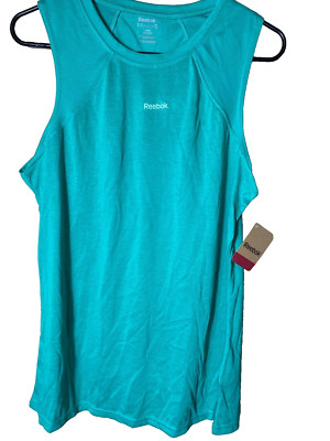 Reebok Women's Activewear Tank top Teal SZ L NWT