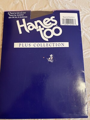 Hanes Too Plus Collection Sandfoot E08 2Q Control Top/Sandal foot Gentle Brown