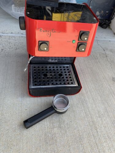 Starbucks Barista Saeco Espresso Machine Hot Red Espresso Starbucks Barista Saeco Espresso Machine Hot Red Espresso