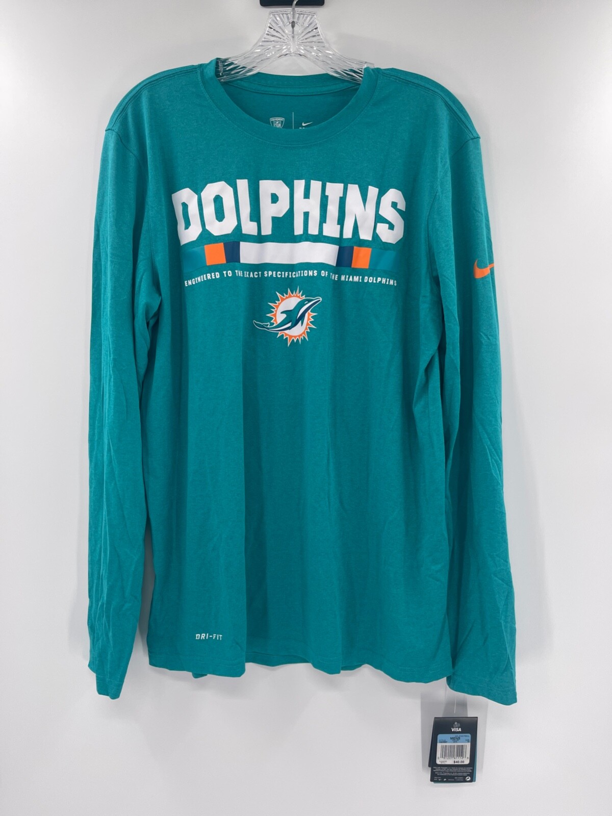 miami dolphins nike long sleeve