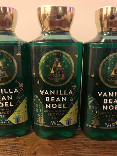 5 - Bath & Body Works Vanilla Bean Noel Shower Gel 10 oz each