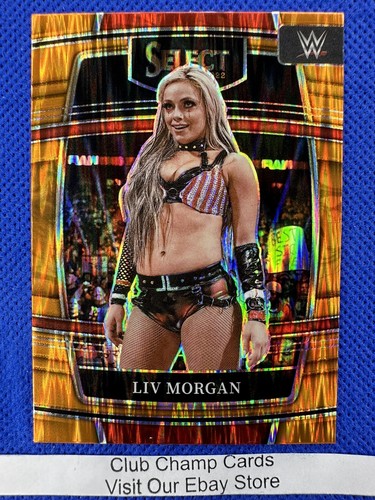 2022 #44 Liv Morgan Panini Select WWE Concourse RAW Orange