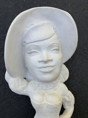 Mae West Statue Figurine Charcter World Handicraft Unpainted Plaster Chalkware