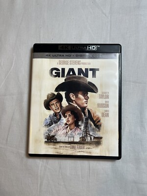 Giant 4K UHD BLURAY !  JAMES DEAN RARE** Excellent !!