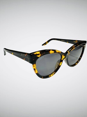 Diff Eyewear x Marilyn Monroe Brown Tortoise Black Lens Cat Eye Sunglasses