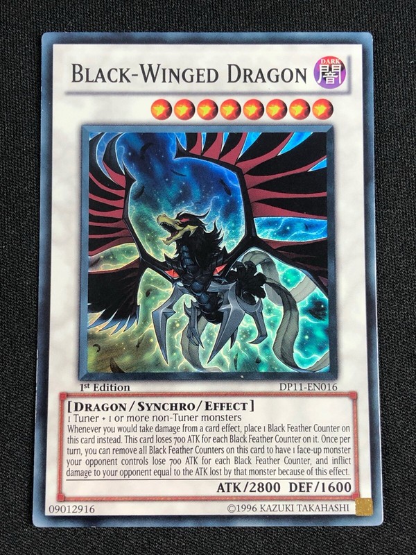 YUGIOH BLACK-WINGED DRAGON DP11-EN016 1ST SUPER NM | eBay