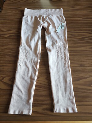 NWT $59.00 Max Studio Seamless 7/8 Active Leggings Peachy Keen Women's Yoga Pant