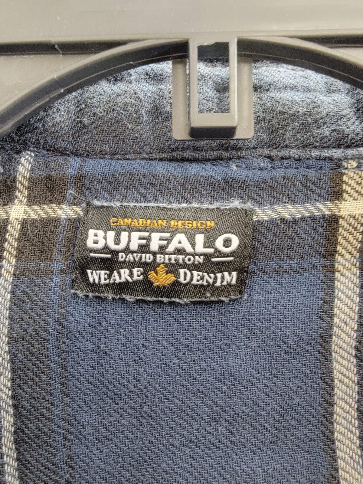 Buffalo David Bitton Sujay Plaid Long Sleeve Shirt Men's S Whale Patch Pocket - Picture 12 of 19