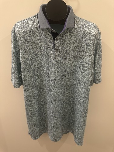 Greyson Den Of Thieves Polo Blue Size XL | eBay