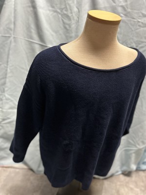 Womens Old Navy Light Blue Long Sleeve Knit Top Size XL