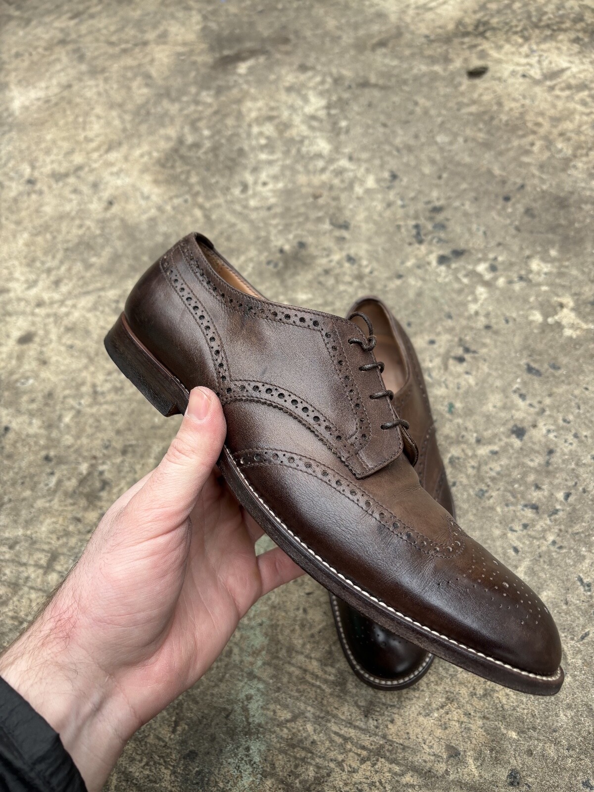 靴 MARGARET HOWELL BROGUED PUMPS MARGARET HOWELL（マーガレットハウエル）の「BROGUED PUMP