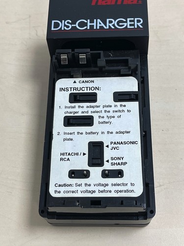 Hama Battery Guard Discharger 46499 Camcorder Battery Tool