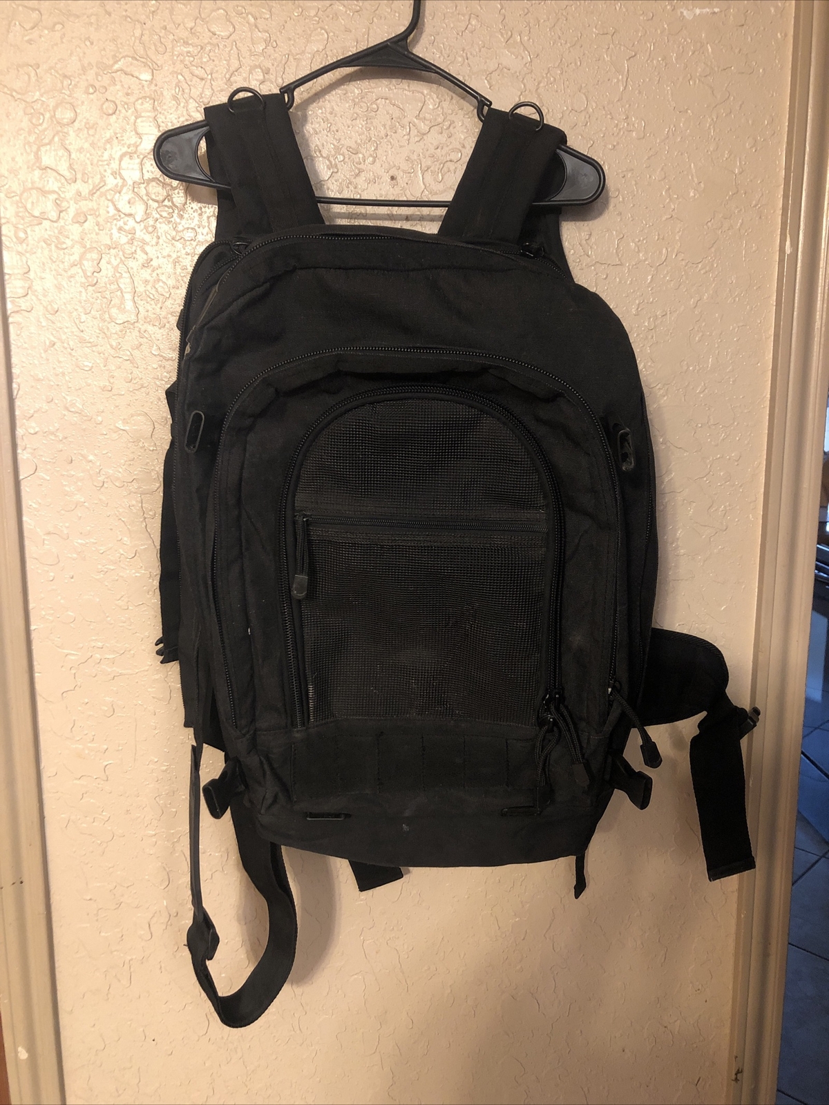 Piper Gear Black Backpack Bugout Bag Carry On Luggage GOOD CONDITION large