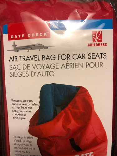 JL Childress 2110 GATE CHECK Air Travel BAG for CAR SEATS Red - 34x18x18