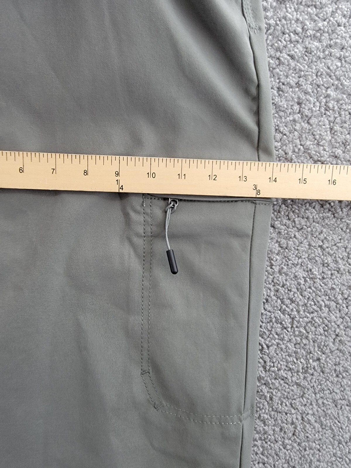 BASS OUTDOOR Essential Tech Cargo Pants Men's 40 Castor Gray Button Zip Closure - Picture 6 of 18