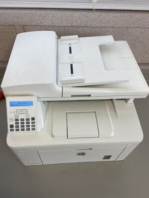 HP LaserJet Pro MFP m227fdn All-in-one Monochrome Laser Printer W/TONER TESTED