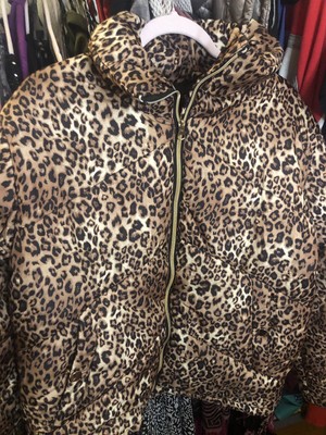 Me Jane Size XL Leopard Print Puffer Jacket New Without Tags