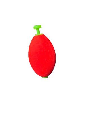 Eagle Claw Oval Weighted Foam Floater/Bobber - Fluorescent Orange