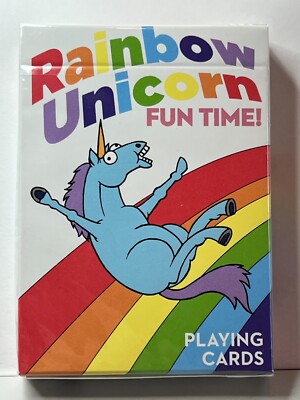 Rainbow Unicorn Fun Time - Playing Cards -