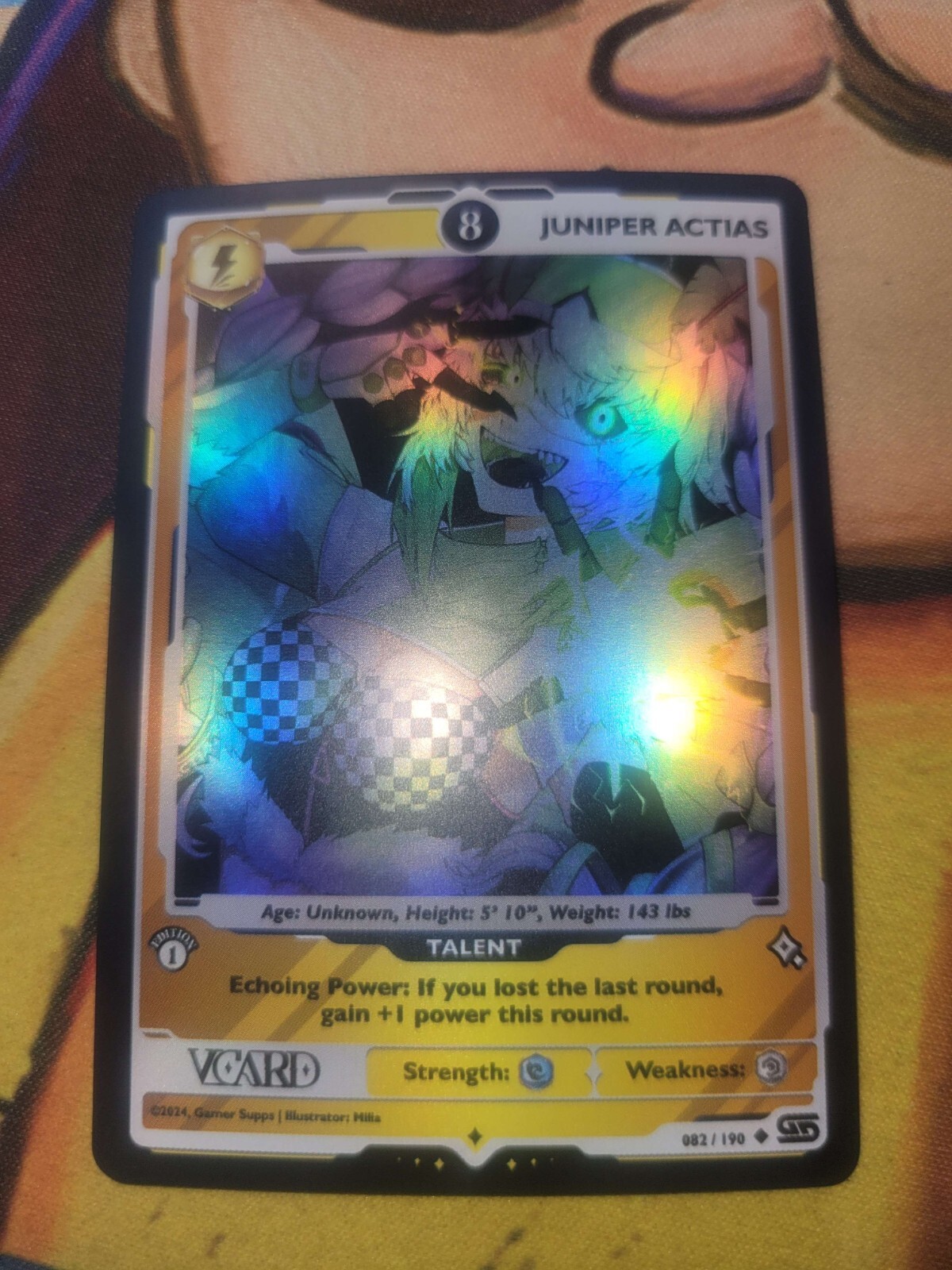 VCARD Rising Stars - First Edition (1st) 8 Holo Foil Juniper