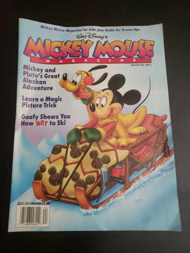 Walt Disney's Mickey Mouse Magazine WINTER 1994 Part 1 | eBay