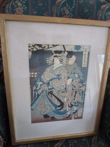 Japanese Woodblock Print From Kunisada (Signed Toyokuni - Genjie) (1786-1864)