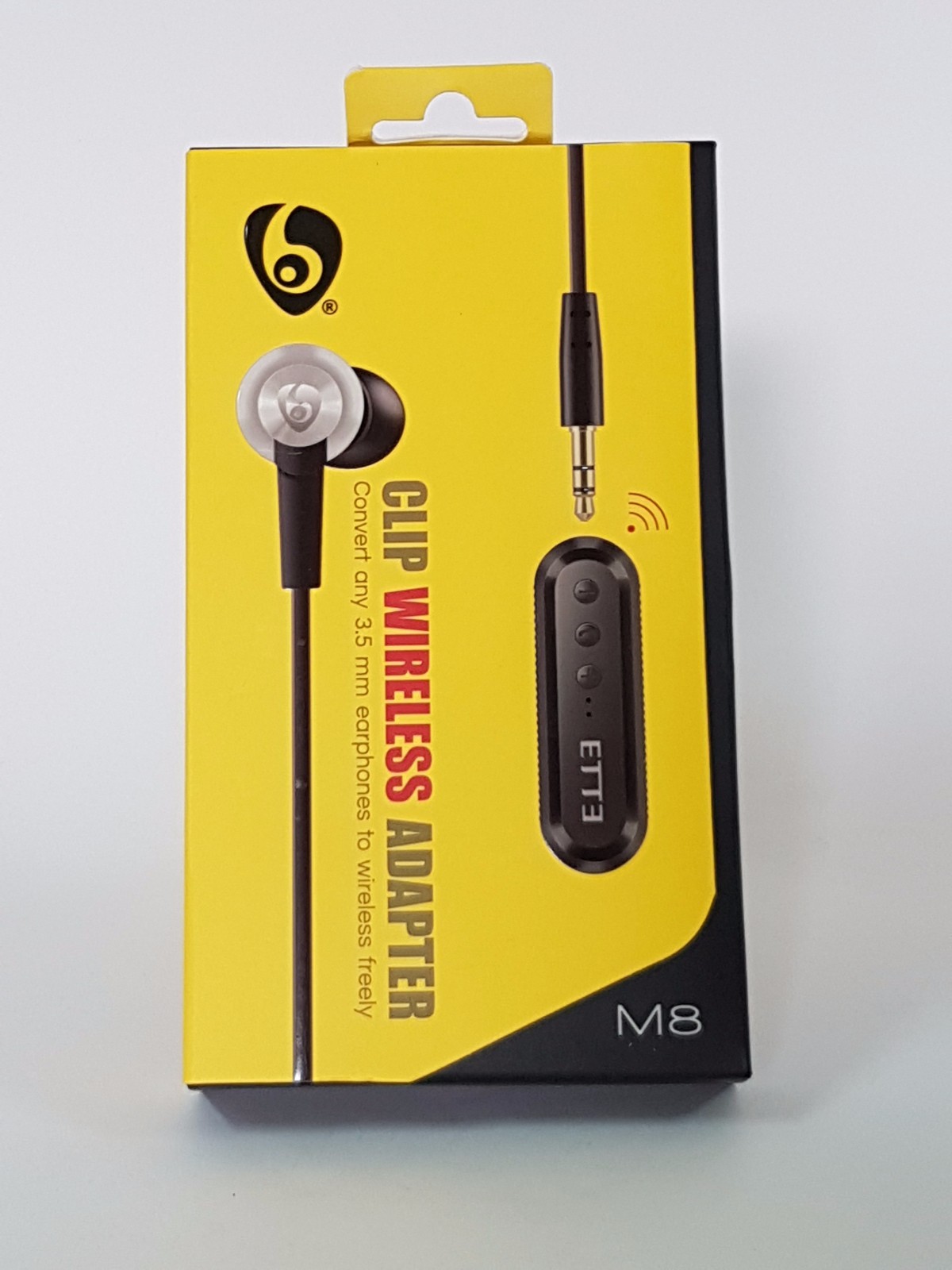 Ricevitore Adattatore Convertitore Auricolari da 3,5 in Bluetooth M8 bianchi Hsb