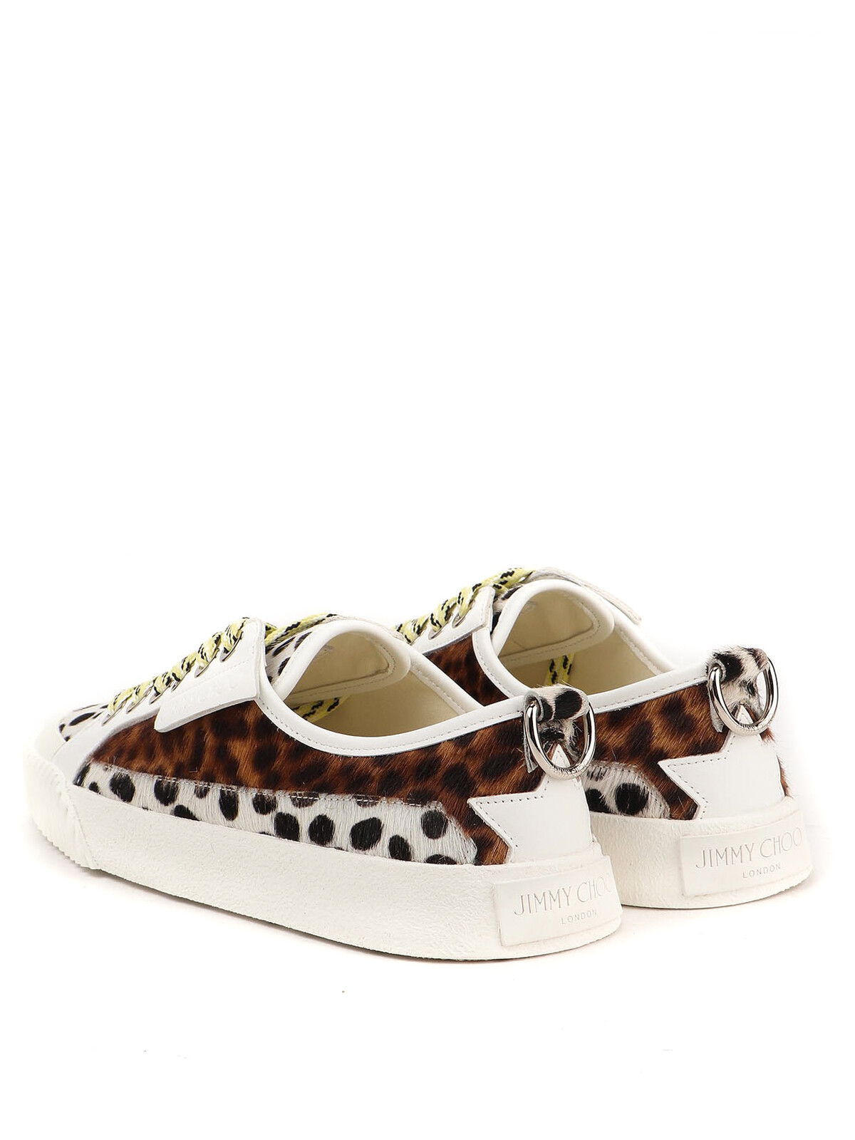 Pre-owned Jimmy Choo Impala Low-top Pony Hair Sneakers Sugar-mix Retail $750 Authentic In Sugar Mix