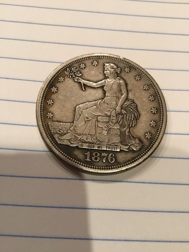 1876 S TRADE DOLLAR, NICE