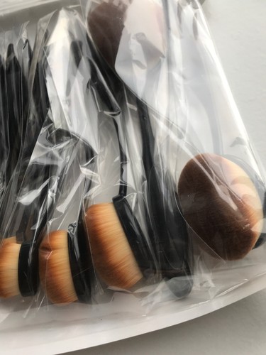 Yoseng Makeup Brush Set 10Pcs Super Soft Professional Oval - Use For Crafts/inks