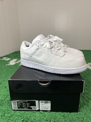 Size 9.5- Nike Dunk Low x Dover Street Market White Velvet Size 9.5- Nike Dunk Low x Dover Street Market White Velvet