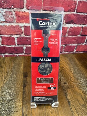 FASTENMASTER CORTEX HIDDEN FASTENING SYSTEM Trex Fascia 50 LF 1 3/4  SPICED RUM