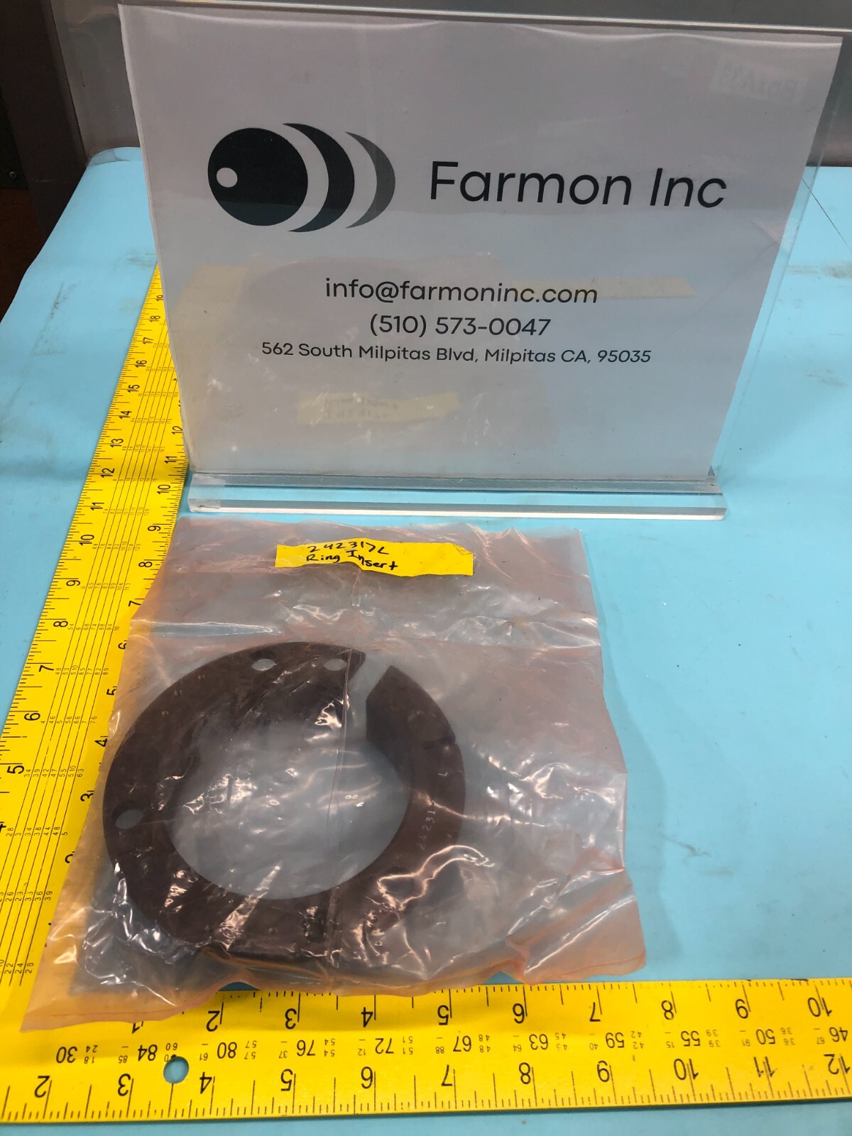 ELECTROGLAS 242317L RING INSERT, 143799