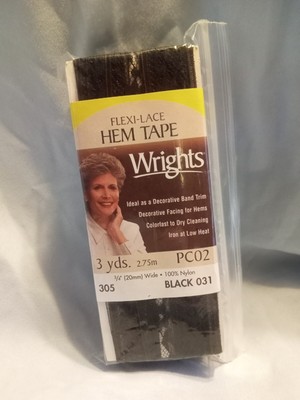 Wright's Sewing Hem Tape - Flexi Lace/Soft - 3 Yards - 3/4'' Wide