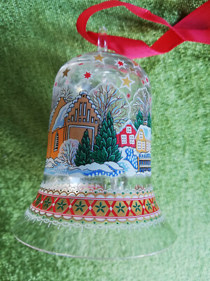 Hutschenreuther Christmas Bell Glas 1998 Seeland With Original Packaging