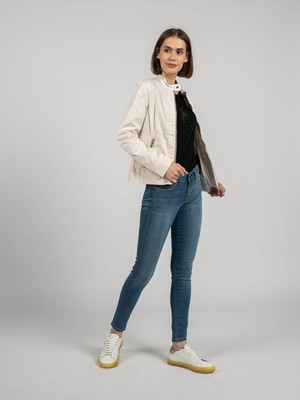 GEOX GEOX JACKE GENZIANA BIKER - W0220L T2506 | GENZIANA BIKER - CREMIG