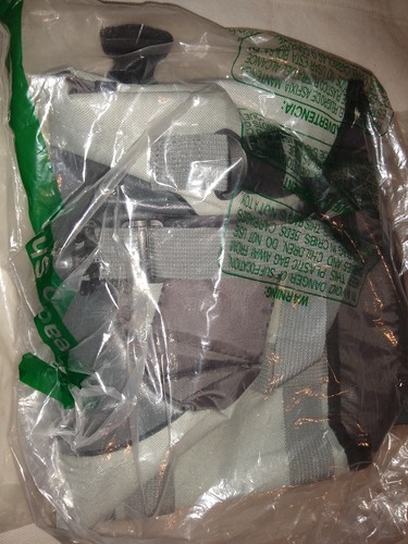 L.D. Dog Shark Fin Life Jacket Life Preserver Swimming Support Grey Size Medium