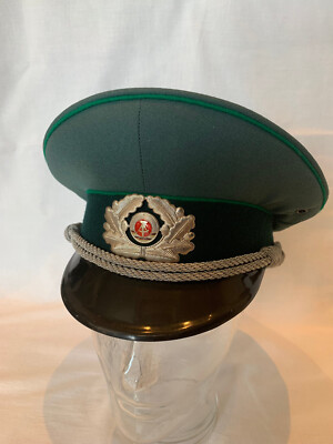 DDR MDI OFFIZIER SCHIRMMÜTZE VOLKSPOLIZEI DER DDR GRÖSSE 56 ; 57; 58; 59; 60