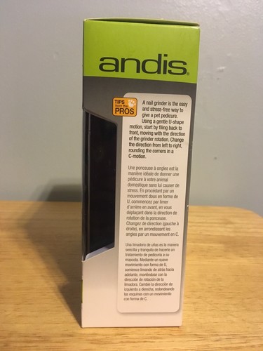 Andis 2-Speeds Cord/Cordless Animal Nail Grinder Rechargeable, NEW!