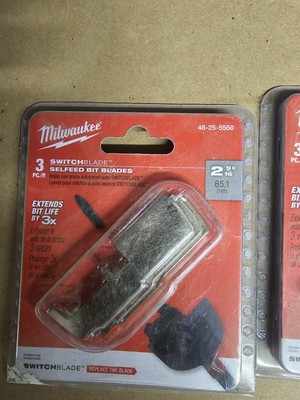 Milwaukee 48-25-5550 Switchblade Self-Feed Bit Blades 3pc