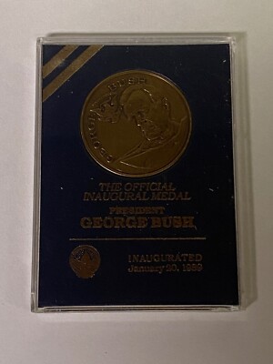 The Official George Bush 41st President 1989 Inauguration Bronze Medal Coin